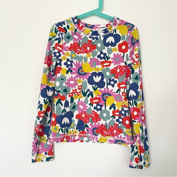 Hanna Andersson Print Rash Guard Top size 10 kid - Picture 2 of 6